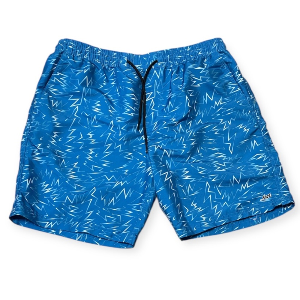 Men's Lost Enterprise Unlined Swim Trunks Abstract Lines Size Large
